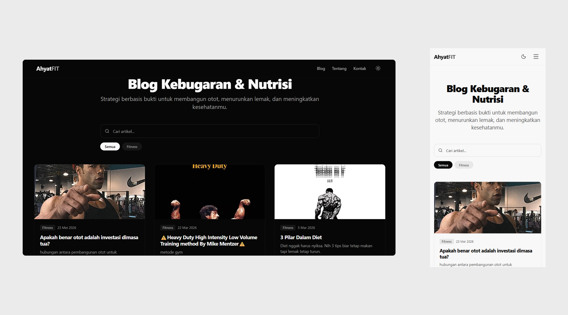 AhyatFit - Gym Creator Website - 1