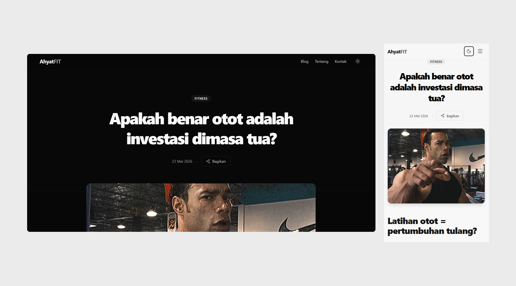 AhyatFit - Gym Creator Website - 2