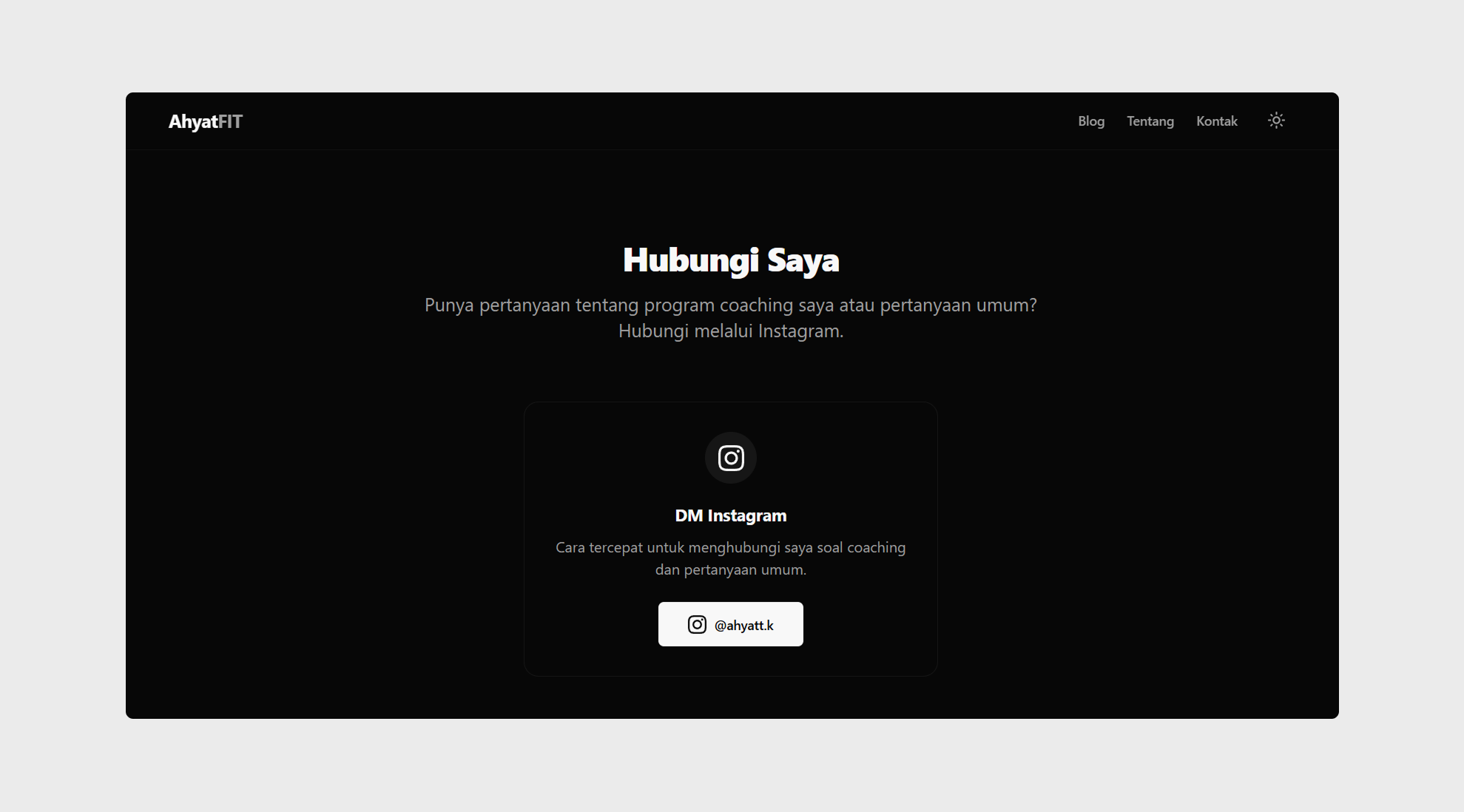 AhyatFit - Gym Creator Website - 3